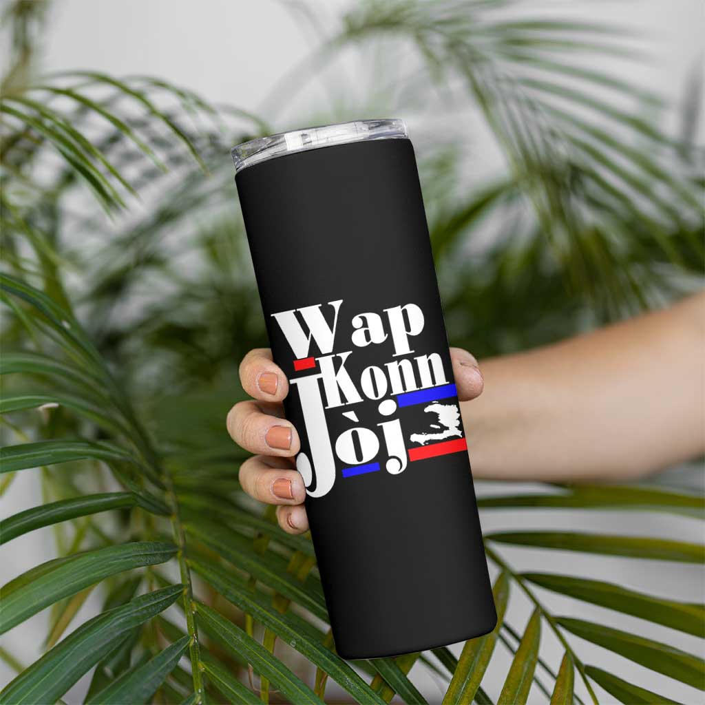 Wap Konn Joj Funny Haitian Creole Idiom Saying Skinny Tumbler Haiti Heritage Pride