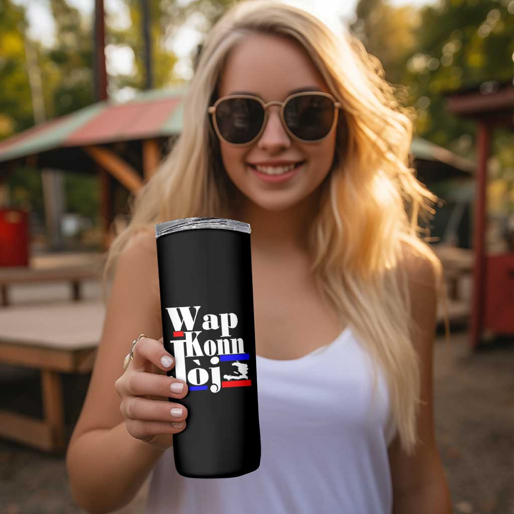 Wap Konn Joj Funny Haitian Creole Idiom Saying Skinny Tumbler Haiti Heritage Pride