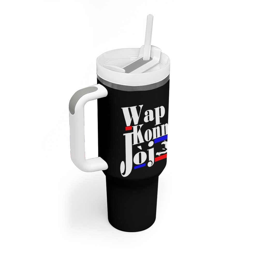 Wap Konn Joj Funny Haitian Creole Idiom Saying Tumbler With Handle Haiti Heritage Pride