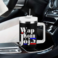 Wap Konn Joj Funny Haitian Creole Idiom Saying Tumbler With Handle Haiti Heritage Pride