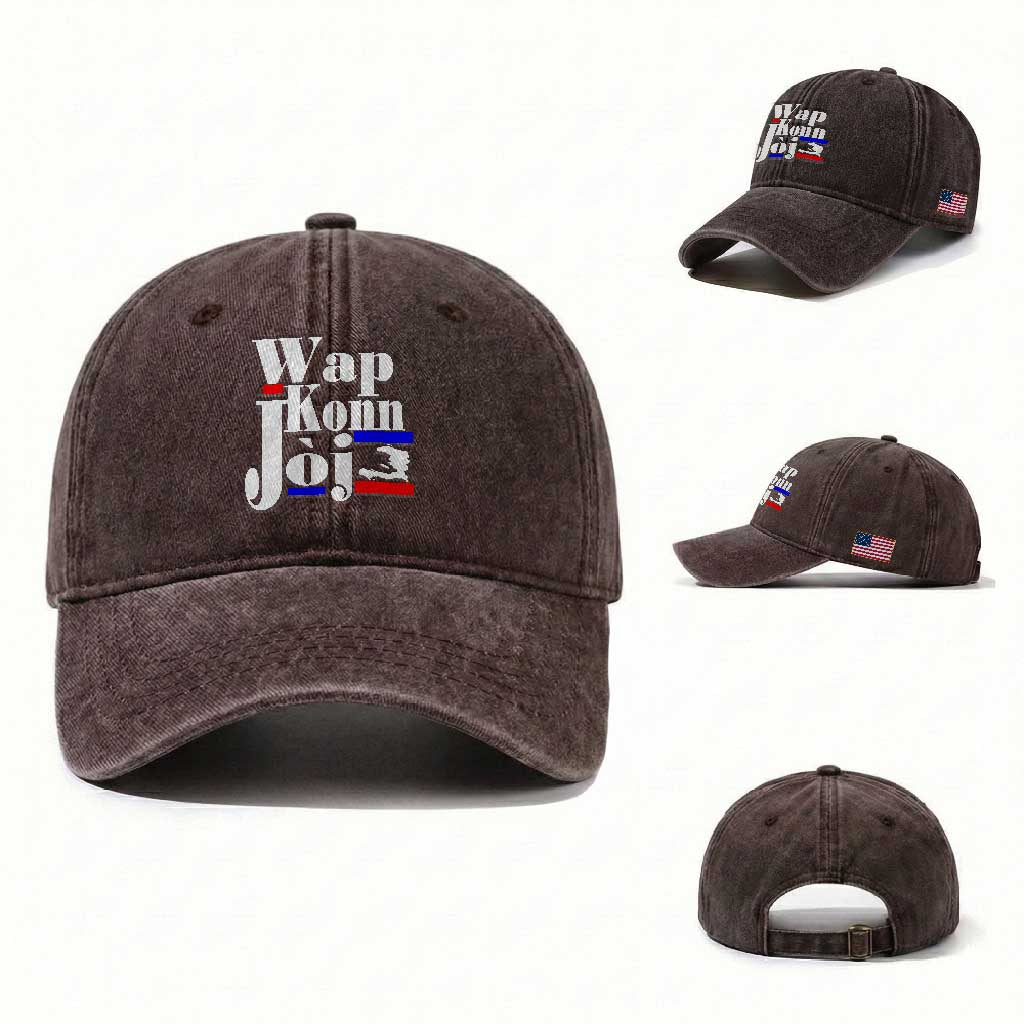 Wap Konn Joj Funny Haitian Creole Idiom Saying Washed Cotton Baseball Cap Haiti Heritage Pride