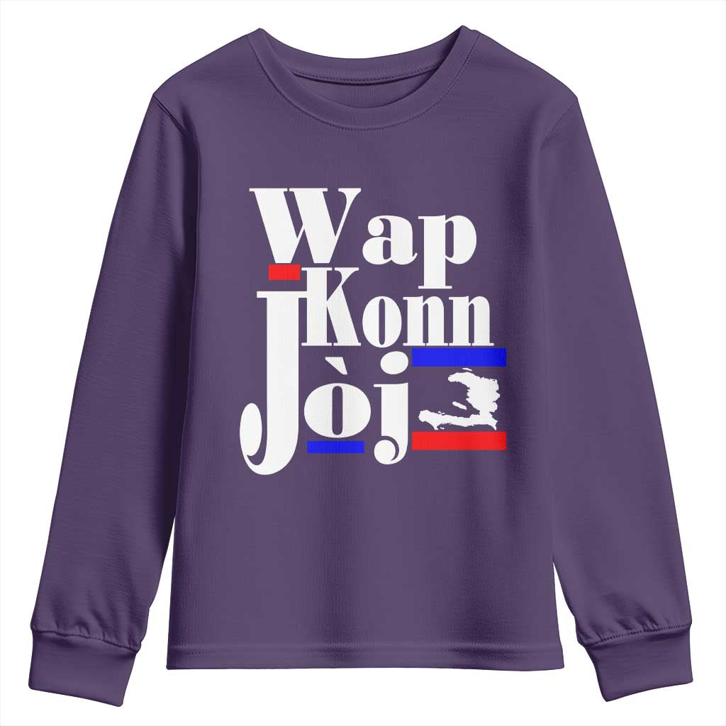 Wap Konn Joj Funny Haitian Creole Idiom Saying Youth Sweatshirt Haiti Heritage Pride