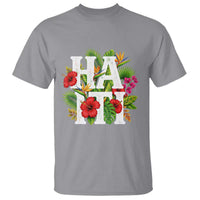 Haiti Tropical Floral Hibiscus Palm Leaves Island Graphic T Shirt Haitian Heritage Pride
