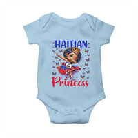 Cute Dabbing Haitian Princess Kids Graphic Baby Onesie Haiti Heritage Pride