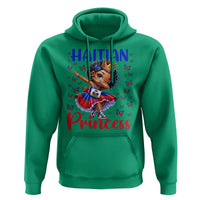 Cute Dabbing Haitian Princess Kids Graphic Hoodie Haiti Heritage Pride