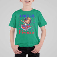 Cute Dabbing Haitian Princess Kids Graphic T Shirt For Kid Haiti Heritage Pride