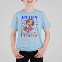 Cute Dabbing Haitian Princess Kids Graphic T Shirt For Kid Haiti Heritage Pride