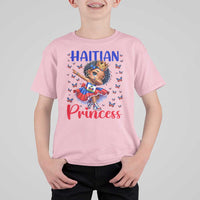 Cute Dabbing Haitian Princess Kids Graphic T Shirt For Kid Haiti Heritage Pride