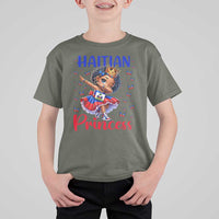 Cute Dabbing Haitian Princess Kids Graphic T Shirt For Kid Haiti Heritage Pride