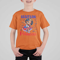 Cute Dabbing Haitian Princess Kids Graphic T Shirt For Kid Haiti Heritage Pride