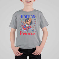 Cute Dabbing Haitian Princess Kids Graphic T Shirt For Kid Haiti Heritage Pride