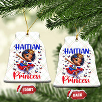 Cute Dabbing Haitian Princess Kids Graphic Ceramic Ornament Haiti Heritage Pride
