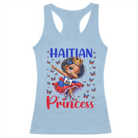 Cute Dabbing Haitian Princess Kids Graphic Racerback Tank Top Haiti Heritage Pride