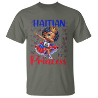 Cute Dabbing Haitian Princess Kids Graphic T Shirt Haiti Heritage Pride