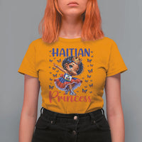 Cute Dabbing Haitian Princess Kids Graphic T Shirt For Women Haiti Heritage Pride