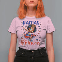 Cute Dabbing Haitian Princess Kids Graphic T Shirt For Women Haiti Heritage Pride