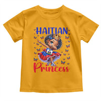 Cute Dabbing Haitian Princess Kids Graphic Toddler T Shirt Haiti Heritage Pride