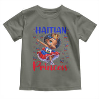 Cute Dabbing Haitian Princess Kids Graphic Toddler T Shirt Haiti Heritage Pride