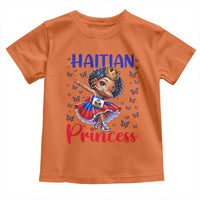 Cute Dabbing Haitian Princess Kids Graphic Toddler T Shirt Haiti Heritage Pride