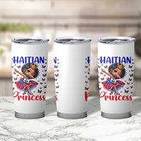 Cute Dabbing Haitian Princess Kids Graphic Tumbler Cup Haiti Heritage Pride