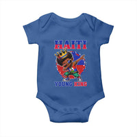 Haiti Young King Dabbing Boy Kids Graphic Baby Onesie Haitian Heritage Pride
