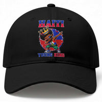 Haiti Young King Dabbing Boy Kids Graphic Baseball Cap Haitian Heritage Pride