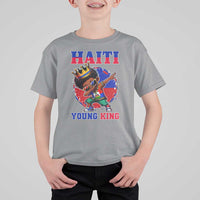 Haiti Young King Dabbing Boy Kids Graphic T Shirt For Kid Haitian Heritage Pride