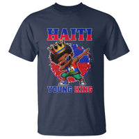 Haiti Young King Dabbing Boy Kids Graphic T Shirt Haitian Heritage Pride