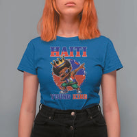 Haiti Young King Dabbing Boy Kids Graphic T Shirt For Women Haitian Heritage Pride