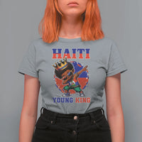 Haiti Young King Dabbing Boy Kids Graphic T Shirt For Women Haitian Heritage Pride
