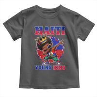 Haiti Young King Dabbing Boy Kids Graphic Toddler T Shirt Haitian Heritage Pride