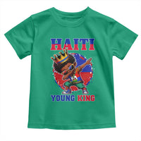 Haiti Young King Dabbing Boy Kids Graphic Toddler T Shirt Haitian Heritage Pride
