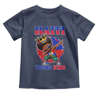 Haiti Young King Dabbing Boy Kids Graphic Toddler T Shirt Haitian Heritage Pride