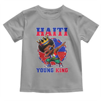 Haiti Young King Dabbing Boy Kids Graphic Toddler T Shirt Haitian Heritage Pride