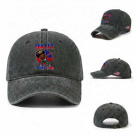 Haiti Young King Dabbing Boy Kids Graphic Washed Cotton Baseball Cap Haitian Heritage Pride