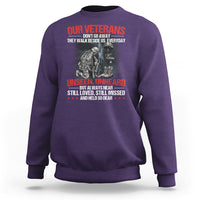 Our Veteran's Don't Go Away They Walk Beside Us Everyday Unseen Unheard Sweatshirt - Wonder Print Shop