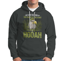 US Soldier Hoodie One Word That Sums Up The Power Of The Army 1775 Hooah - Wonder Print Shop