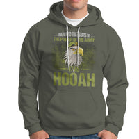 US Soldier Hoodie One Word That Sums Up The Power Of The Army 1775 Hooah - Wonder Print Shop