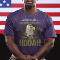 US Soldier T Shirt One Word That Sums Up The Power Of The Army 1775 Hooah - Wonder Print Shop