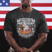American Patriotic T Shirt People Used To Say It's A Free Country You Don't Hear That Anymore - Wonder Print Shop