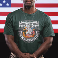 American Patriotic T Shirt People Used To Say It's A Free Country You Don't Hear That Anymore - Wonder Print Shop