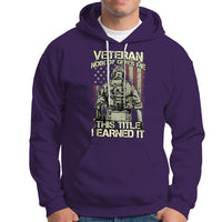 American Veteran Hoodie Nobody Gives Me This Tittle I Earned It - Wonder Print Shop