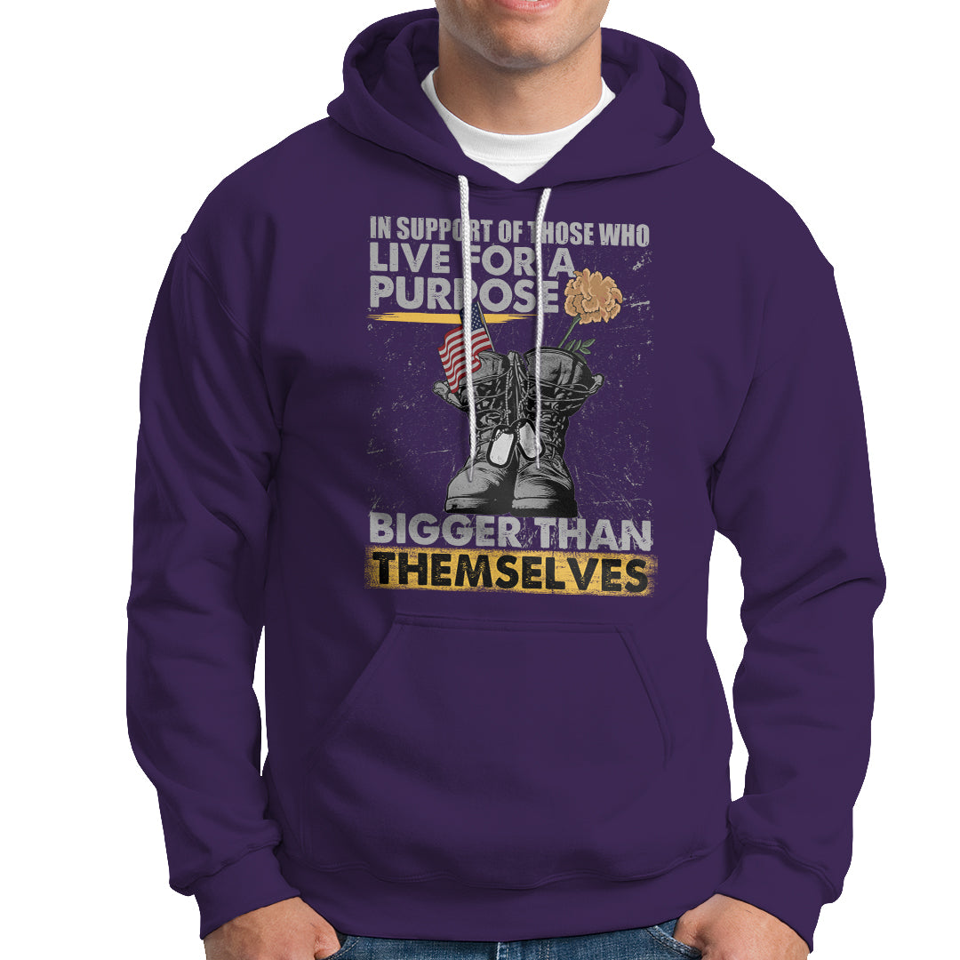 American Veteran Hoodie In Support Of Those Who Life For A Purpose Bigger Than Themselves - Wonder Print Shop