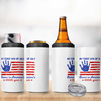 My First 4th of July Celebrate Semiquincentennial Cute 4 in 1 Can Cooler Tumbler Born in America's 250th Year Patriotic Milestone Celebration