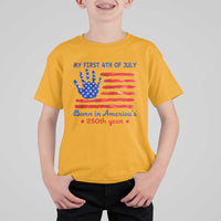 My First 4th of July Celebrate Semiquincentennial Cute T Shirt For Kid Born in America's 250th Year Patriotic Milestone Celebration