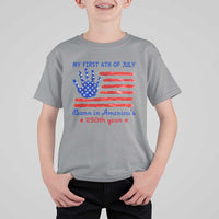 My First 4th of July Celebrate Semiquincentennial Cute T Shirt For Kid Born in America's 250th Year Patriotic Milestone Celebration