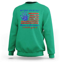 My First 4th of July Celebrate Semiquincentennial Cute Sweatshirt Born in America's 250th Year Patriotic Milestone Celebration