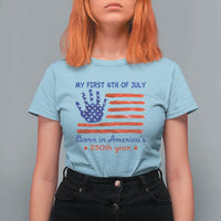 My First 4th of July Celebrate Semiquincentennial Cute T Shirt For Women Born in America's 250th Year Patriotic Milestone Celebration