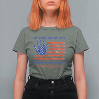 My First 4th of July Celebrate Semiquincentennial Cute T Shirt For Women Born in America's 250th Year Patriotic Milestone Celebration