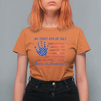 My First 4th of July Celebrate Semiquincentennial Cute T Shirt For Women Born in America's 250th Year Patriotic Milestone Celebration
